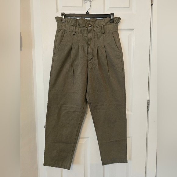 7 for all mankind High Waist Olive Color pants - Picture 1 of 11
